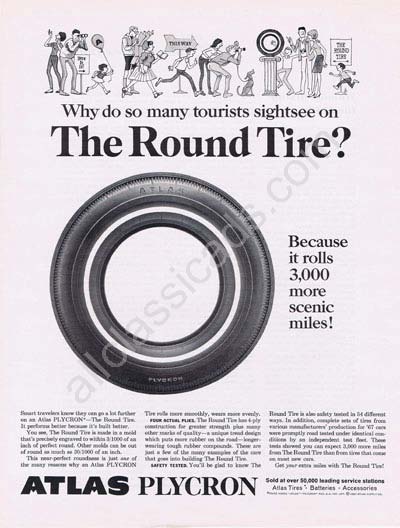 1967 Atlas Tire Plycron Ad