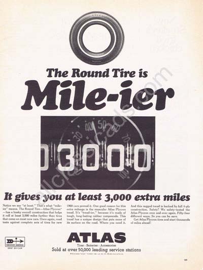 1968 Atlas Tire Mile-ier