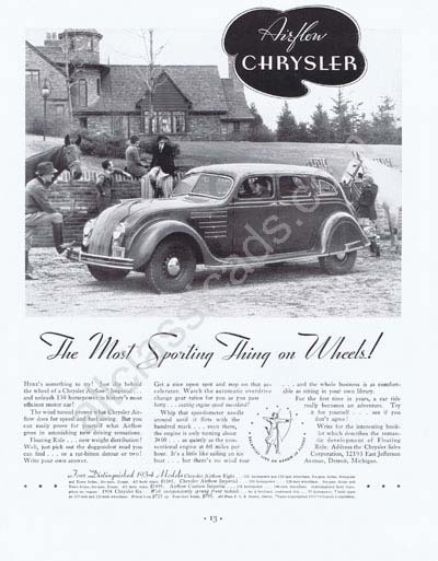 1934 Chrysler Airflow 4-Door Sedan