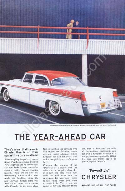 1956 Chrysler Windsor V-8 4-Door Sedan