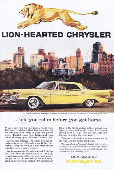 1959 Chrysler New Yorker 4 door sedan hardtop