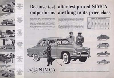 1959 Chrysler Simca ad