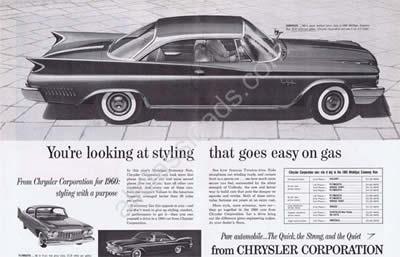 1960 Chrysler New Yorker Plymouth Imperial ad
