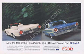 1963 Thunderbird Roadster Galaxie 500