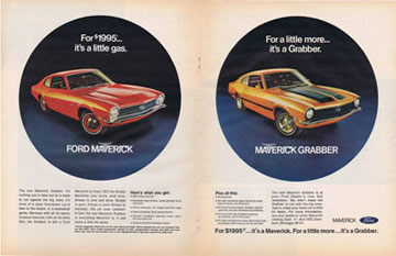 1970 Ford Maverick double ad