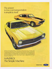 1971 Ford Maverick Grabber ad
