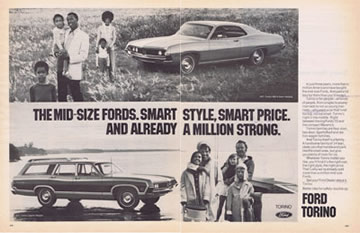 1971 Ford Torino Coupe double ad
