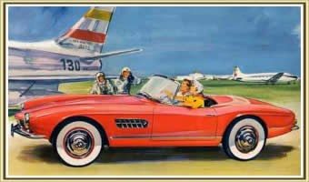 Vintage corvette ad