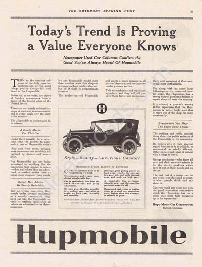 1922 Hupmobile - Value 