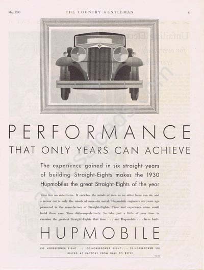 1930 Hupmobile Six and Eight