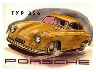 Porsche 356 first brochure cover