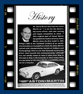 Aston Martin History and classic ads