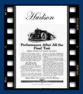 Hudson History and classic ads