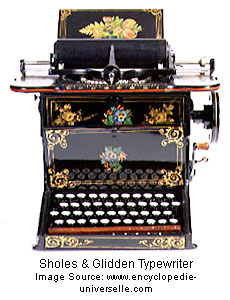 Sholes Glidden Typewriter